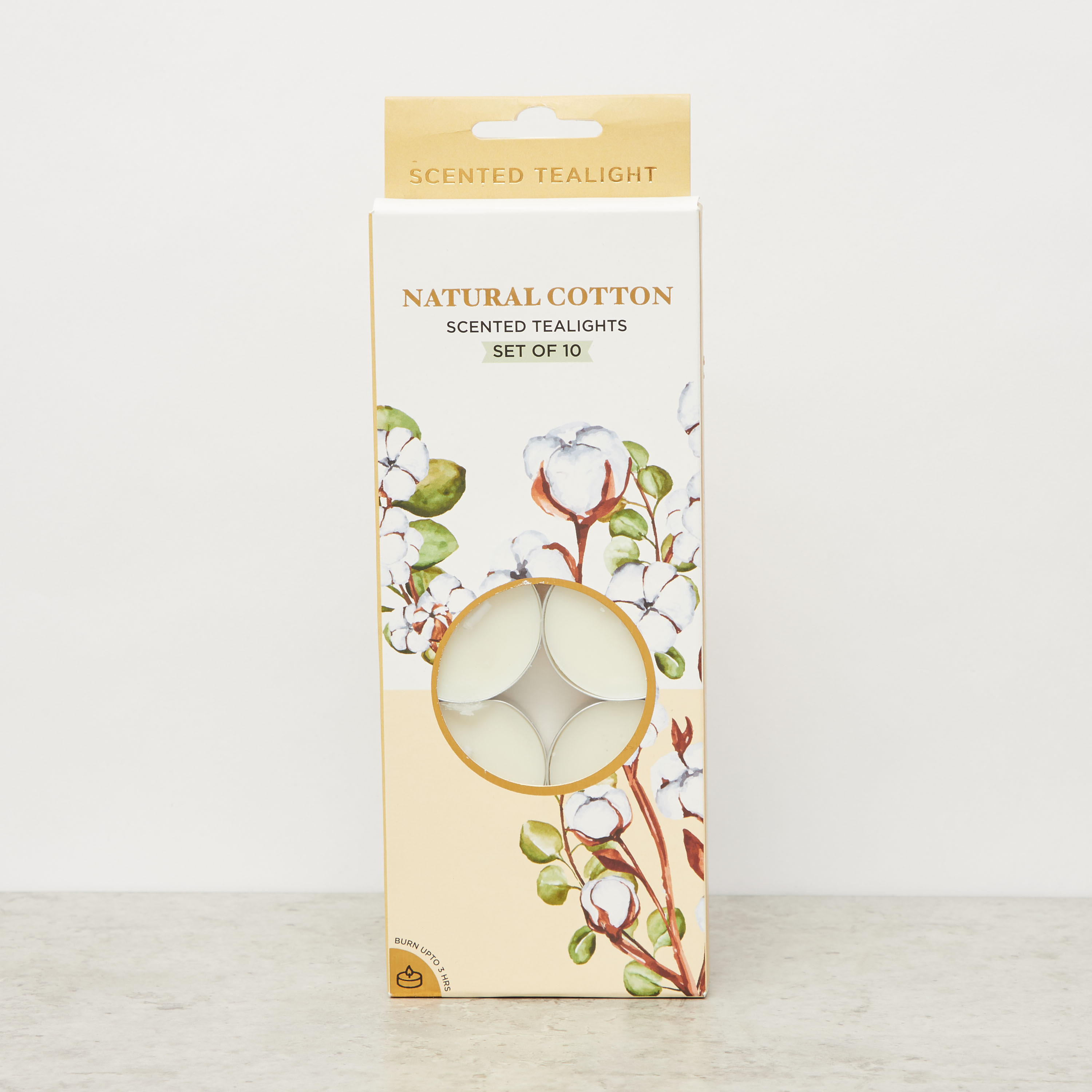 Rose and Jasmine Scented 10-Piece Tealight Candle Set - 10 gms-household-homefragrance-candles-image-1