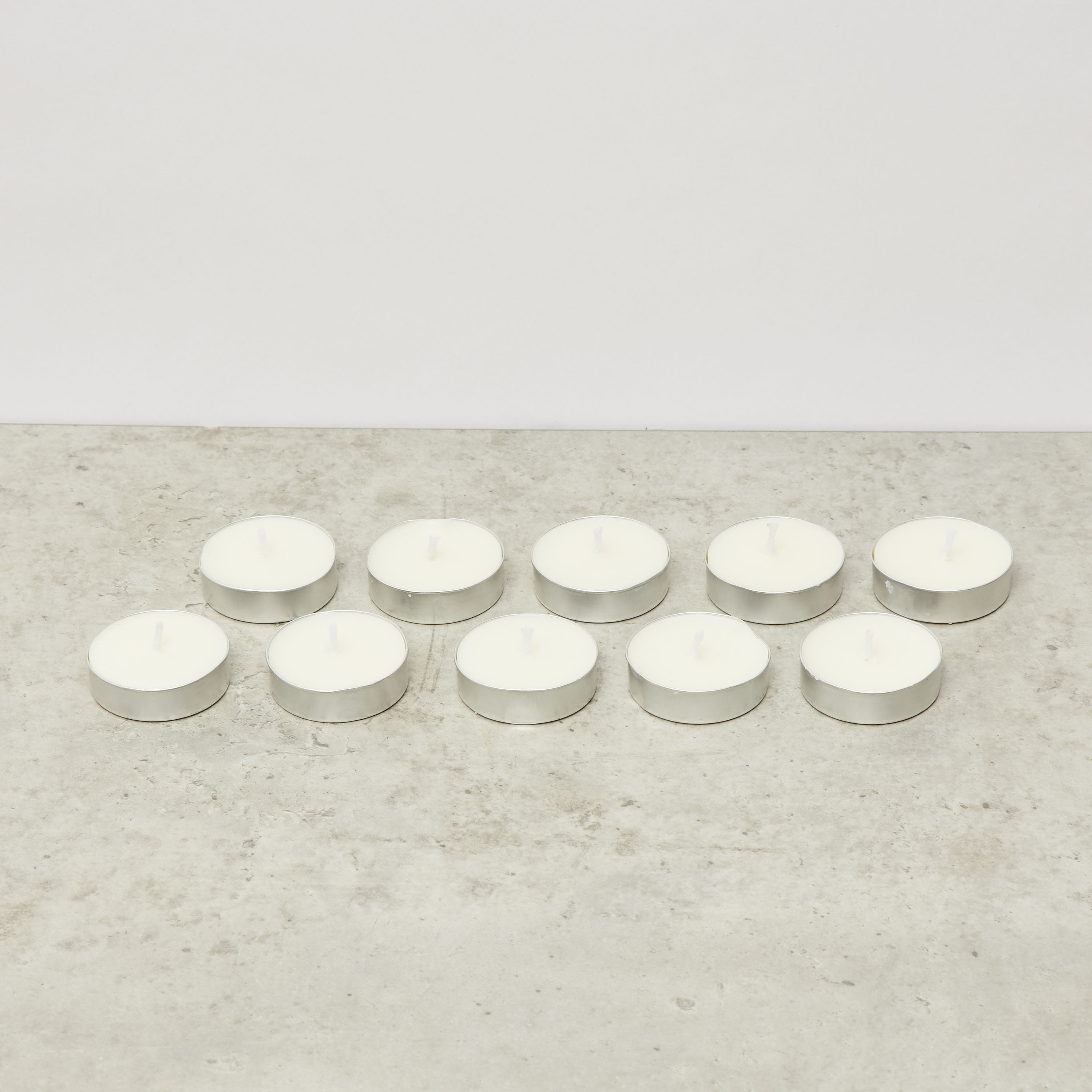 Rose and Jasmine Scented 10-Piece Tealight Candle Set - 10 gms-household-homefragrance-candles-image-2