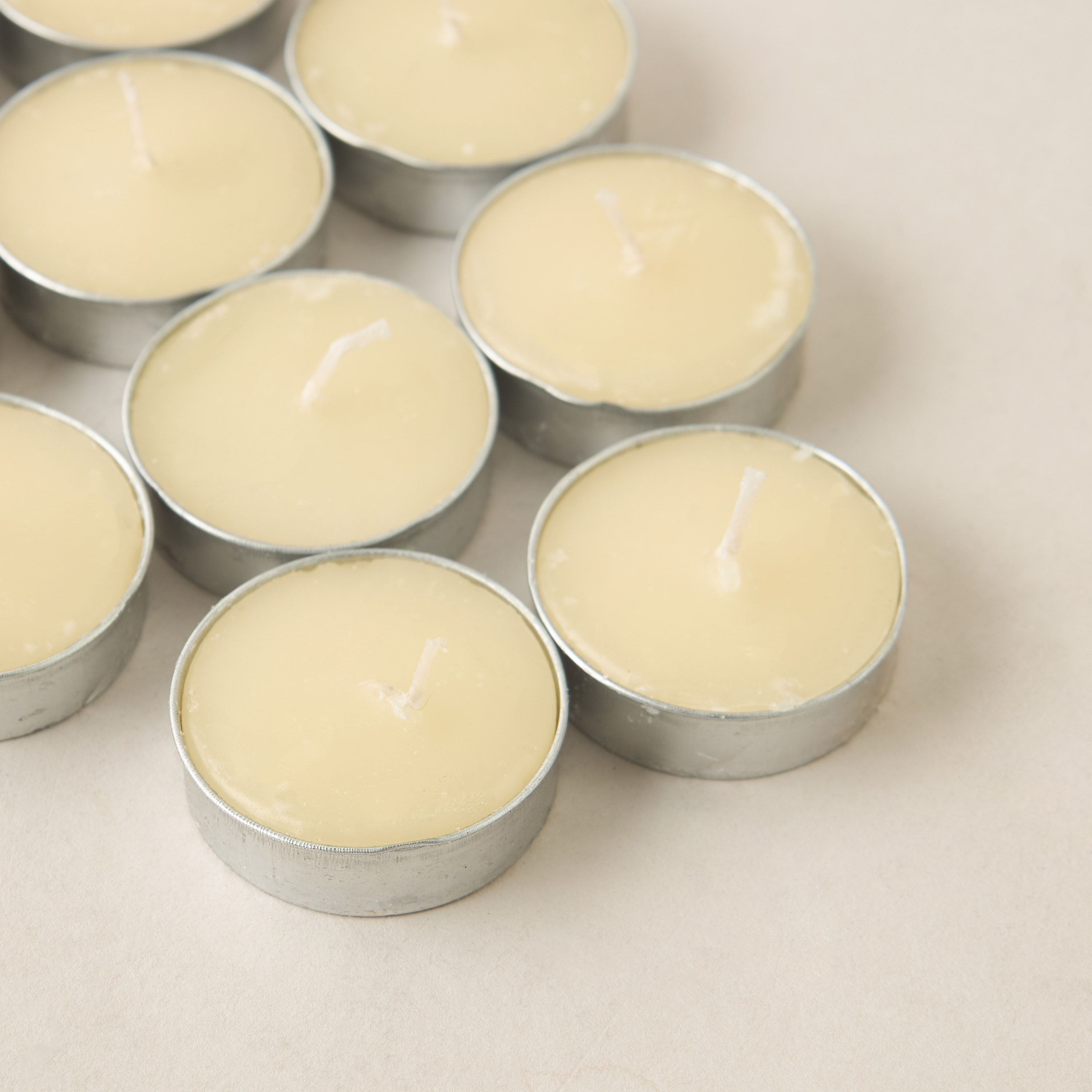 Rose and Jasmine Scented 10-Piece Tealight Candle Set - 10 gms-household-homefragrance-candles-image-3