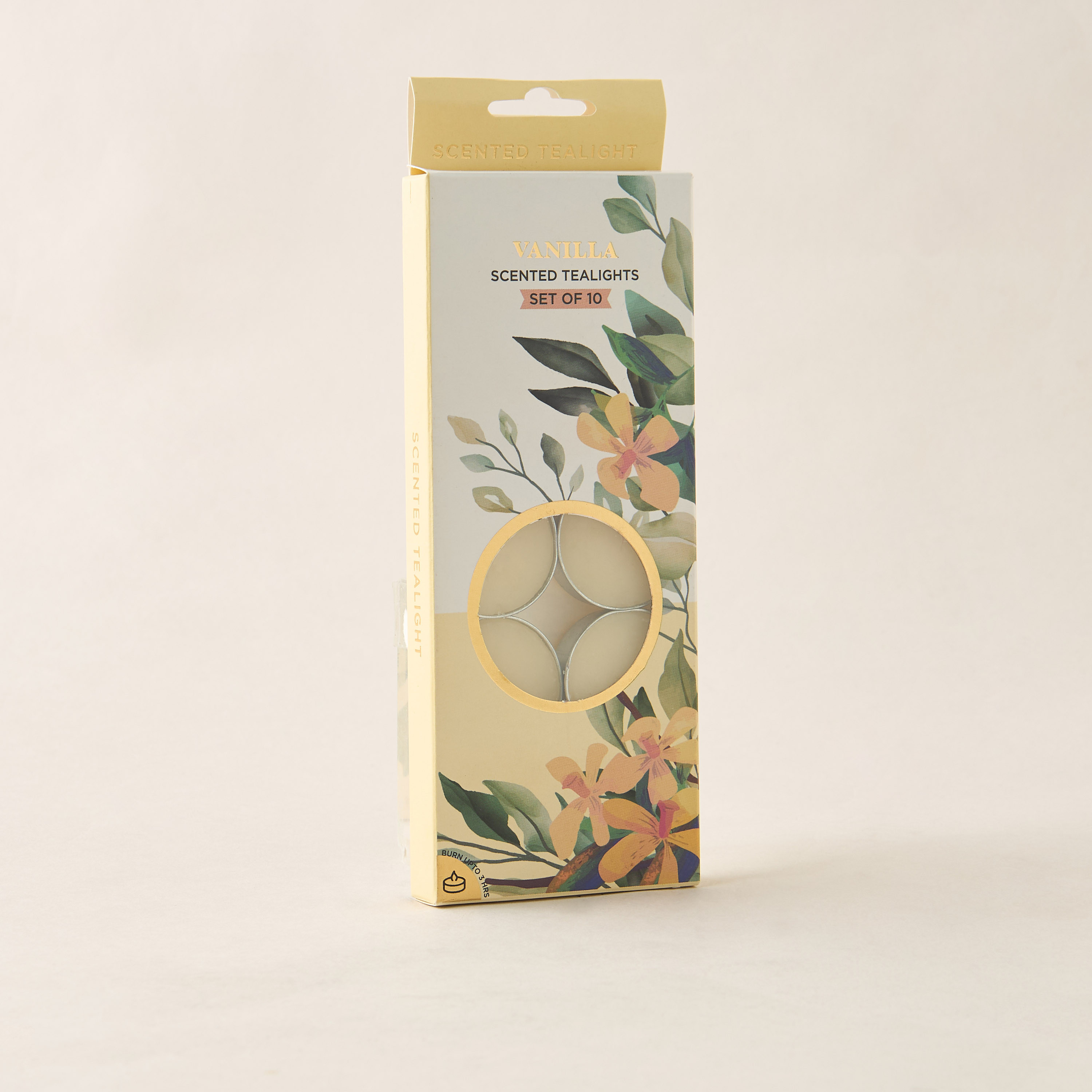 Rose and Jasmine Scented 10-Piece Tealight Candle Set - 10 gms-household-homefragrance-candles-image-5