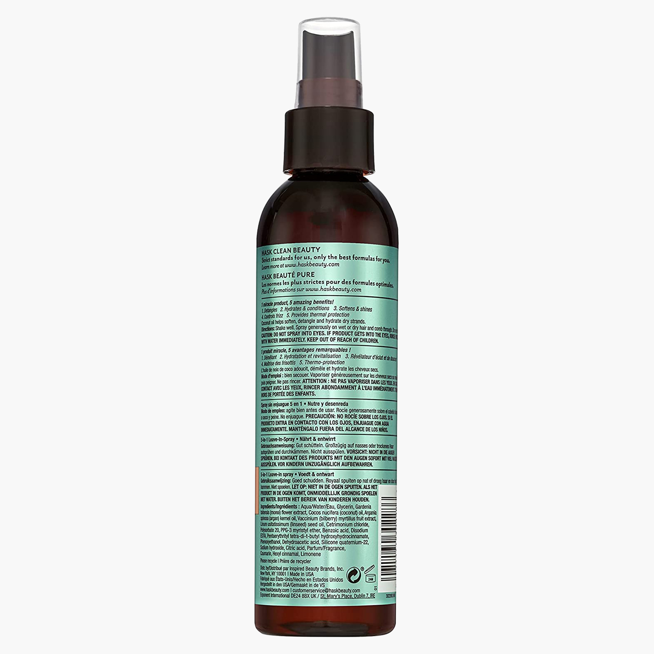 HASK Coconut Oil 5-in-1 Leave-In Spray - 175 ml-beautyandpersonalcare-skin-moisturisers-facemoisturisers-image-2