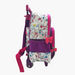 Hello Kitty Print Trolley Backpack with Retractable Handle - 14 inches-Trolleys-thumbnail-4