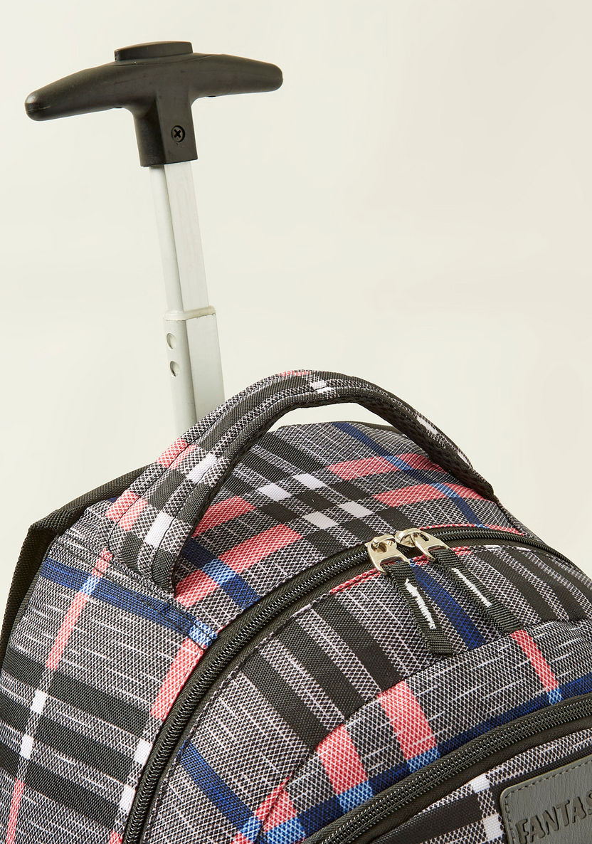 Juniors Textured 3-Piece Trolley Backpack Set-School Sets-image-2