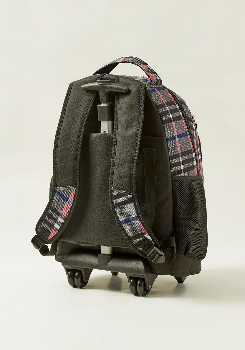 Juniors Textured 3-Piece Trolley Backpack Set-School Sets-image-4