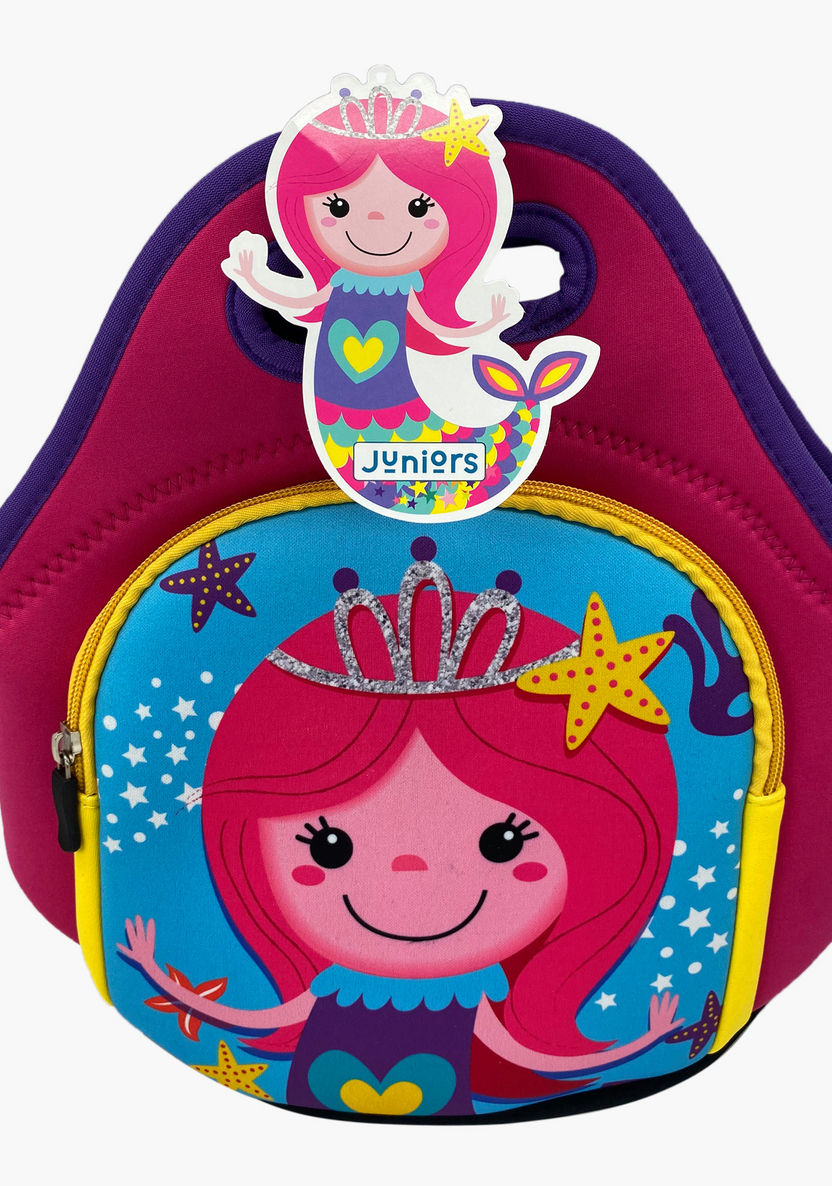 Juniors Printed Lunch Bag with Strap and Zip Closure-Lunch Bags-image-0