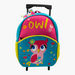 Juniors Printed Trolley Backpack with Adjustable Straps - 14 inches-Trolleys-thumbnail-0