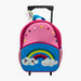 Juniors Rainbow Print Trolley Backpack with Retractable Handle-Trolleys-thumbnail-0
