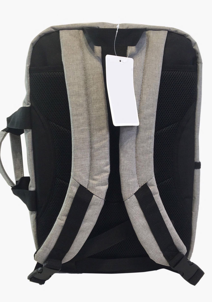 Juniors Textured Backpack with Adjustable Straps - 18 inches-Backpacks-image-3