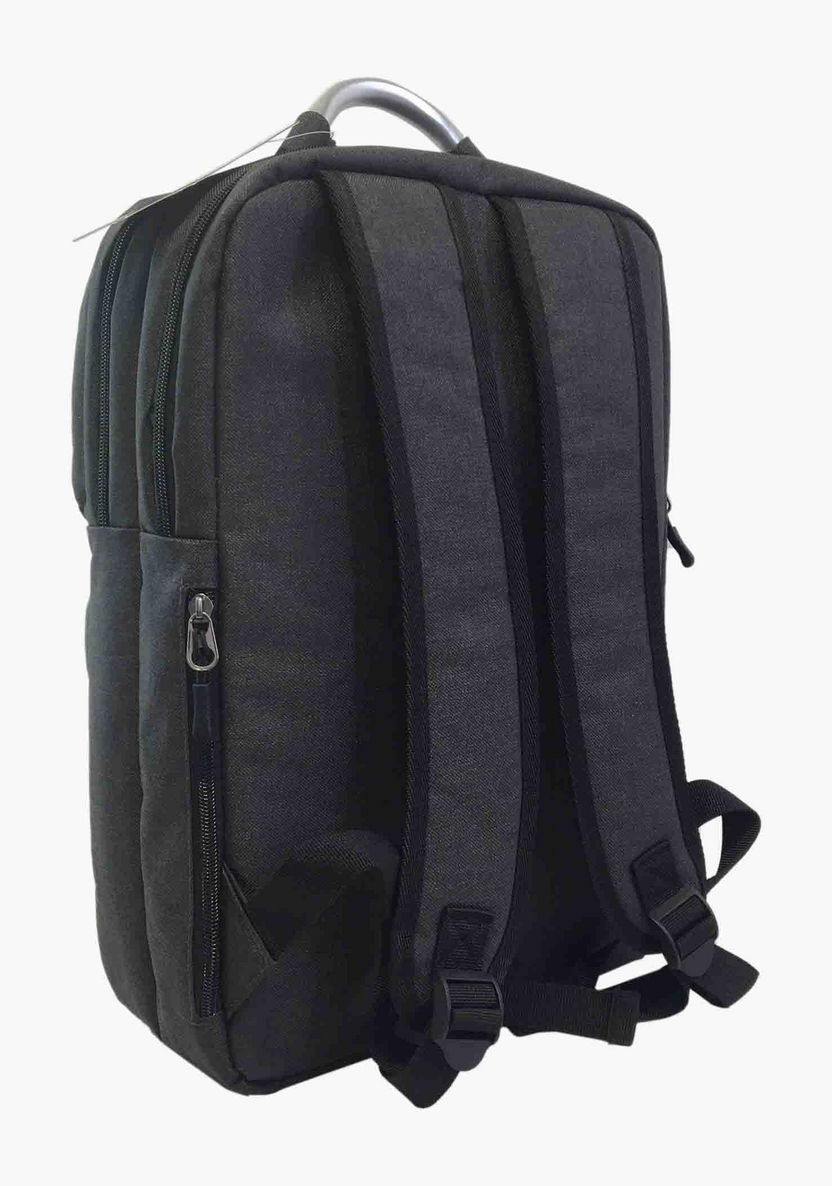 Juniors Textured Backpack with Adjustable Straps - 18 inches-Backpacks-image-2