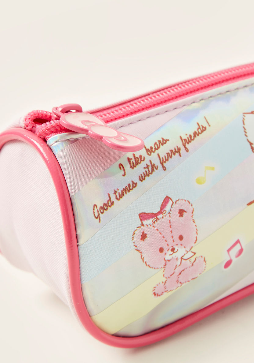 Hello Kitty Print Pencil Case with Zip Closure-Pencil Cases-image-2