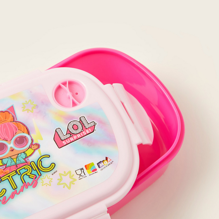 L.O.L Surprise Print Lunch Box with Spoon and Fork