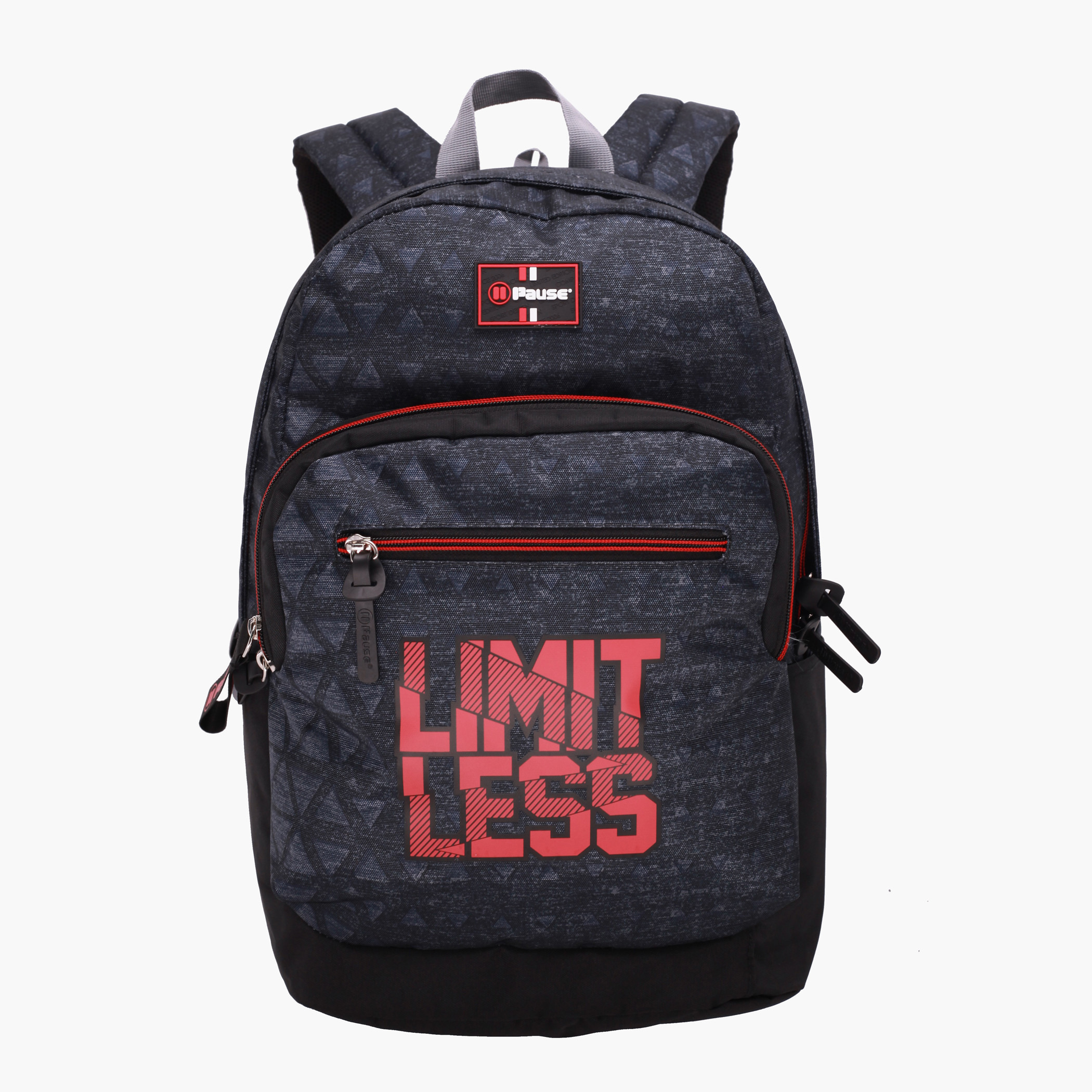 Pause Printed Backpack with Adjustable Shoulder Straps and Top Handle-school-bagsandbackpacks-backpacks-image-1
