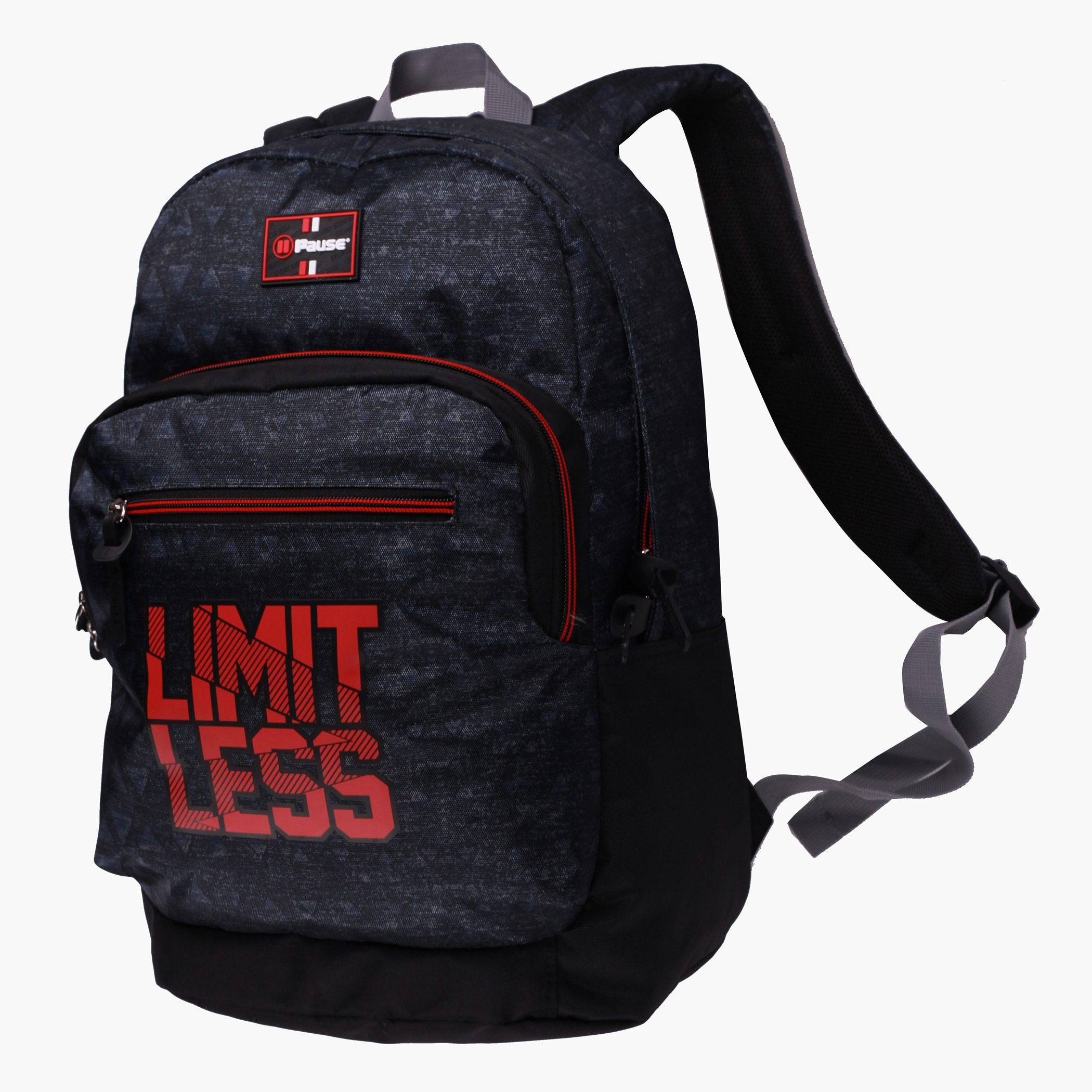 Pause Printed Backpack with Adjustable Shoulder Straps and Top Handle-school-bagsandbackpacks-backpacks-image-2