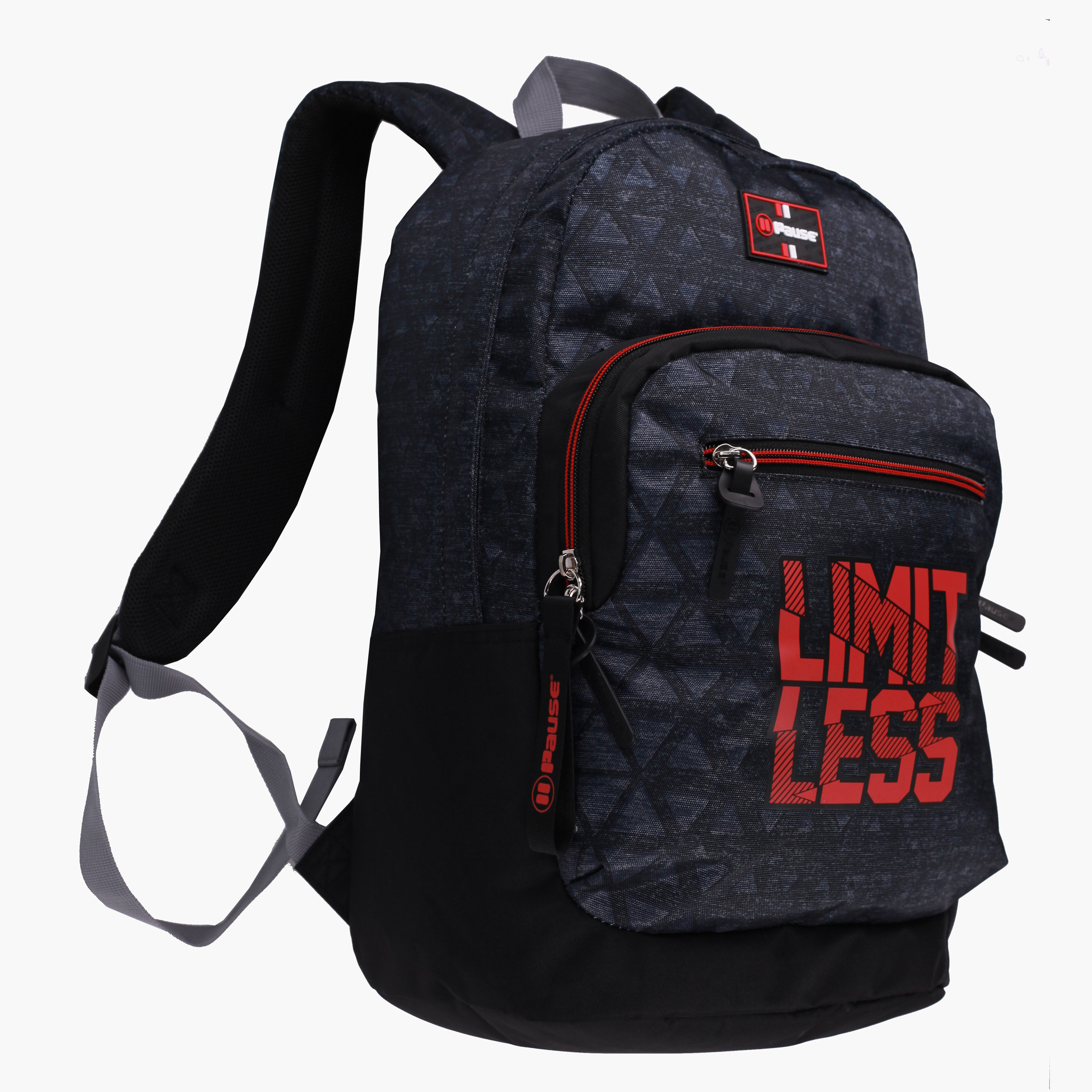 Pause Printed Backpack with Adjustable Shoulder Straps and Top Handle-school-bagsandbackpacks-backpacks-image-3
