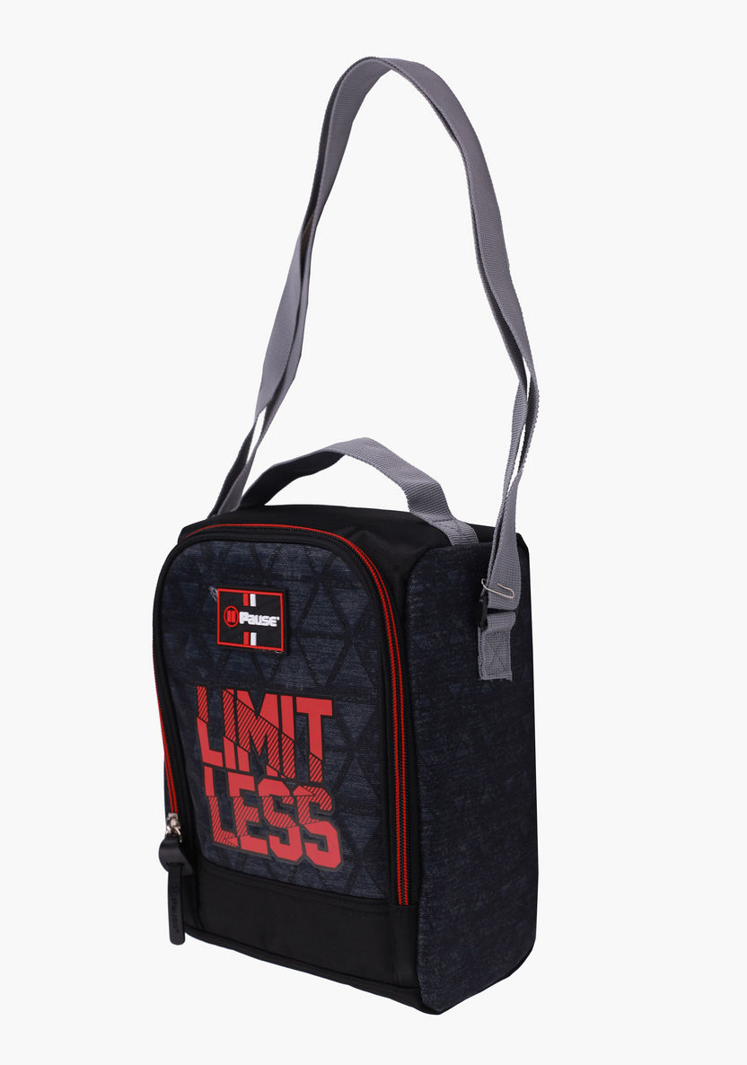 Pause Insulated Lunch Bag with Adjustable Strap and Top Handle-Lunch Bags-image-2