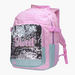 Pause Sequin Detail Backpack with Adjustable Straps - 18 inches-Backpacks-thumbnail-1