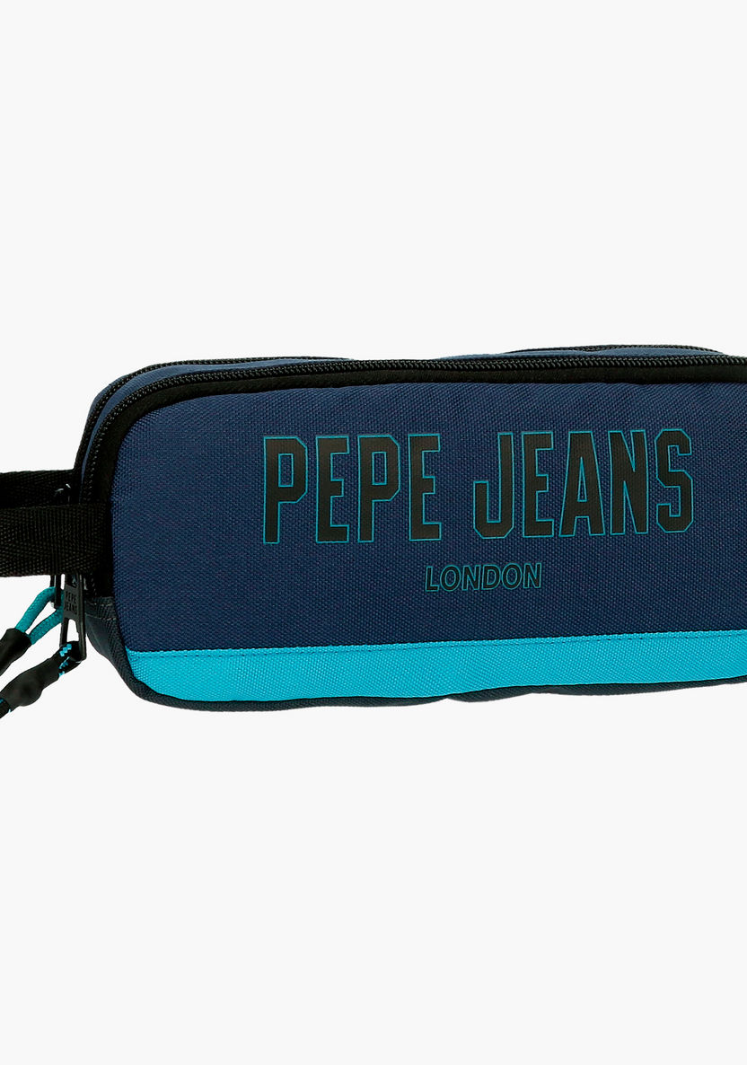 Pepe Jeans Skyler Textured Pencil Case-Pencil Cases-image-0