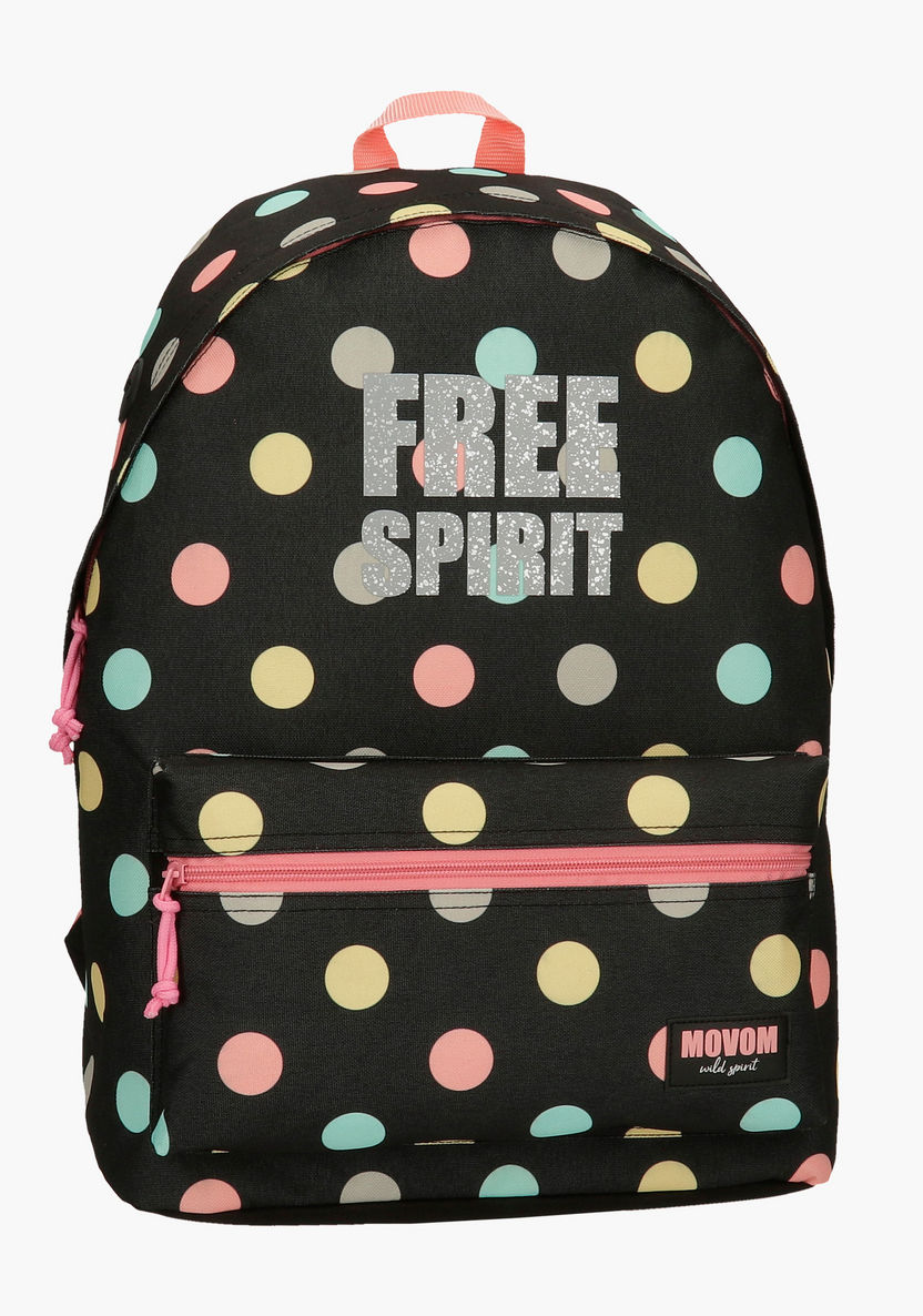 Movom Printed Backpack with Adjustable Straps - 20 inches-Backpacks-image-0