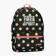 Movom Printed Backpack with Adjustable Straps - 20 inches