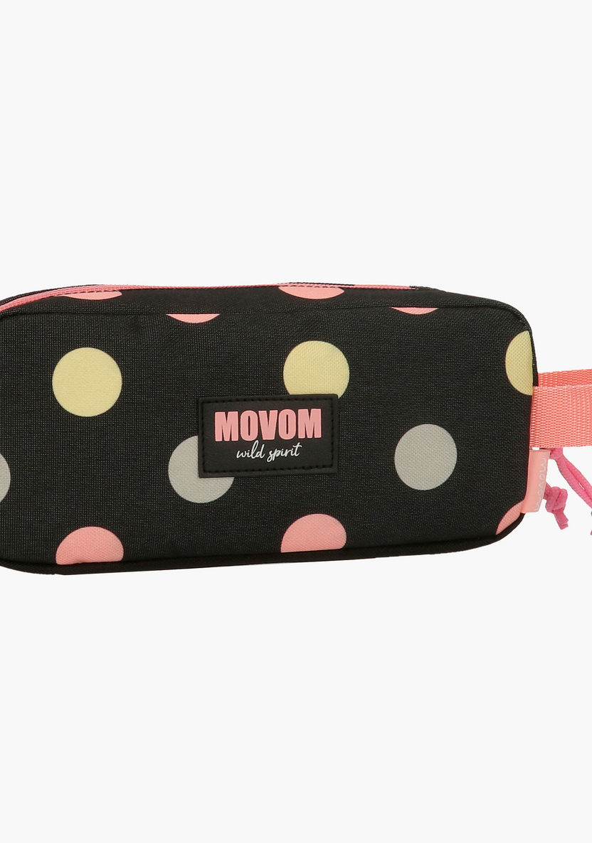 Movom Printed Pouch with Zip Closure and Wristlet-Pencil Cases-image-1