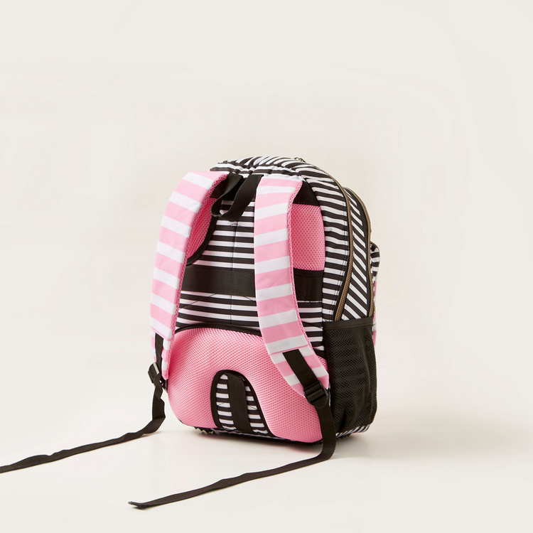 Busquets Rose Print Backpack with Pencil Case - 18 inches