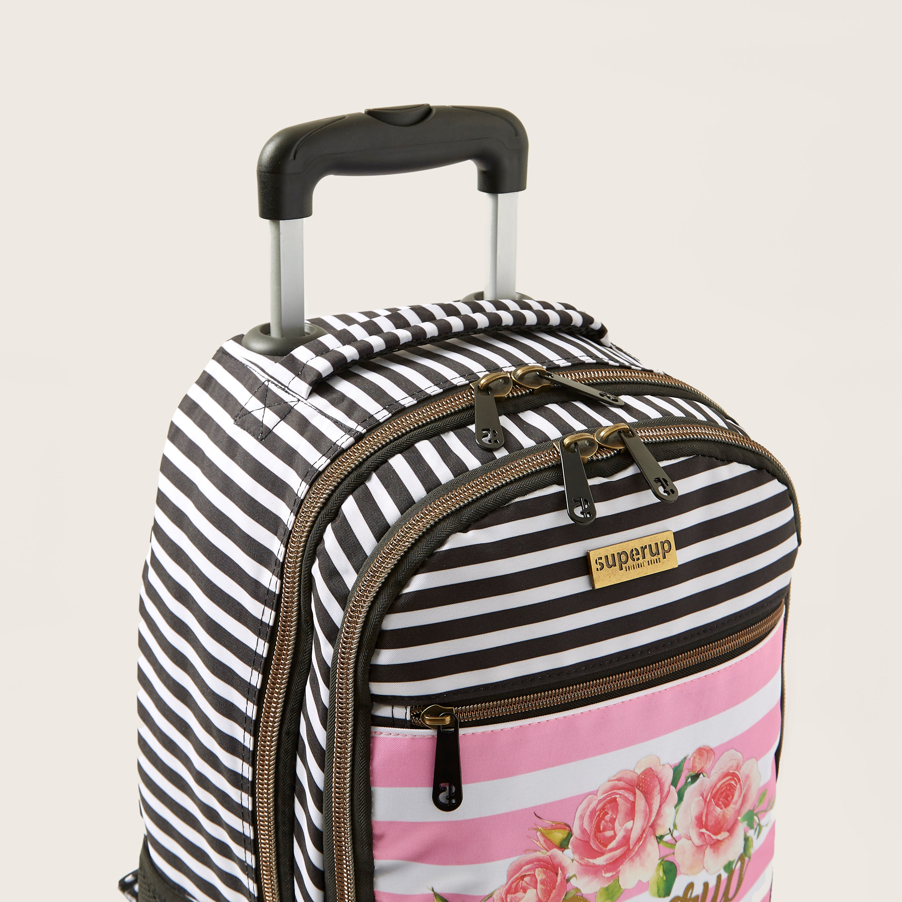 Busquets Printed Trolley Backpack with Adjustable Straps-school-bagsandbackpacks-trolleybags-image-3