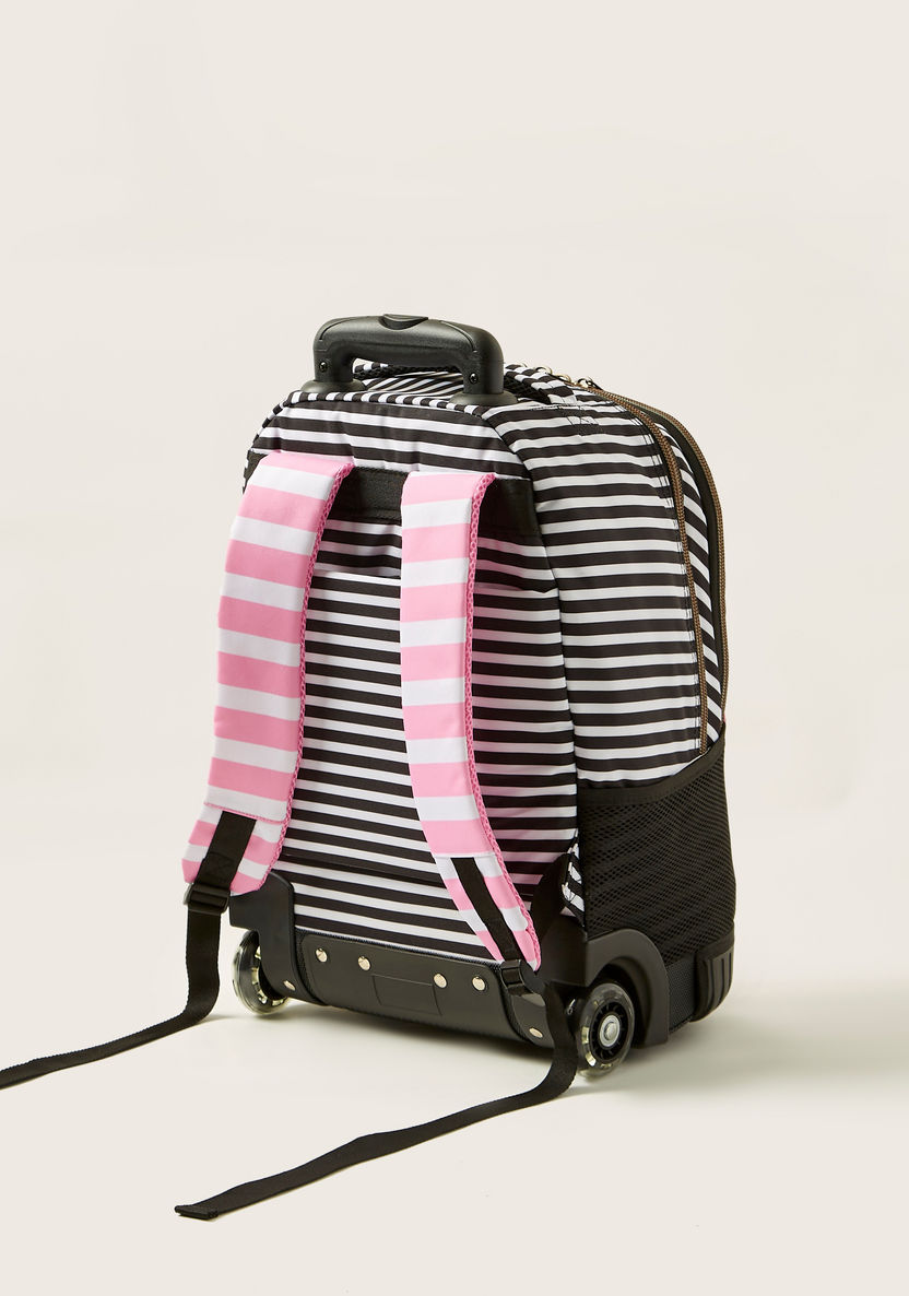Busquets Printed Trolley Backpack with Adjustable Straps-Trolleys-image-4