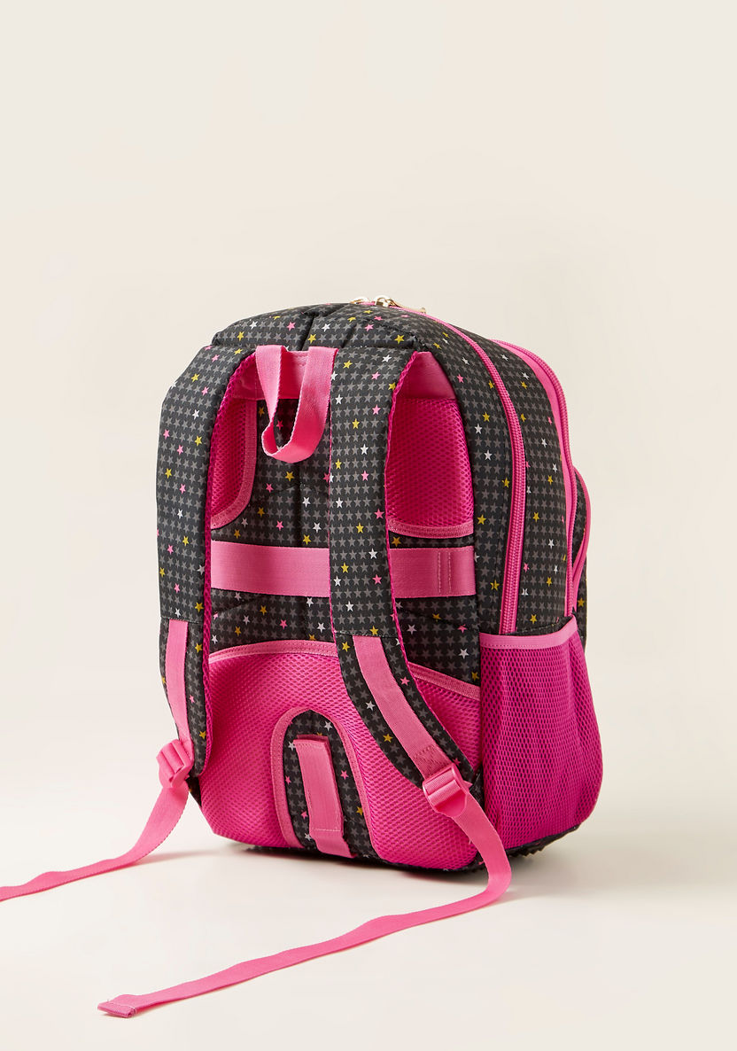 Busquets Star Print Backpack with Pencil Case-Backpacks-image-4