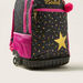 Busquets Star Print Trolley Backpack with Adjustbale Shoulder Straps-Trolleys-thumbnail-3