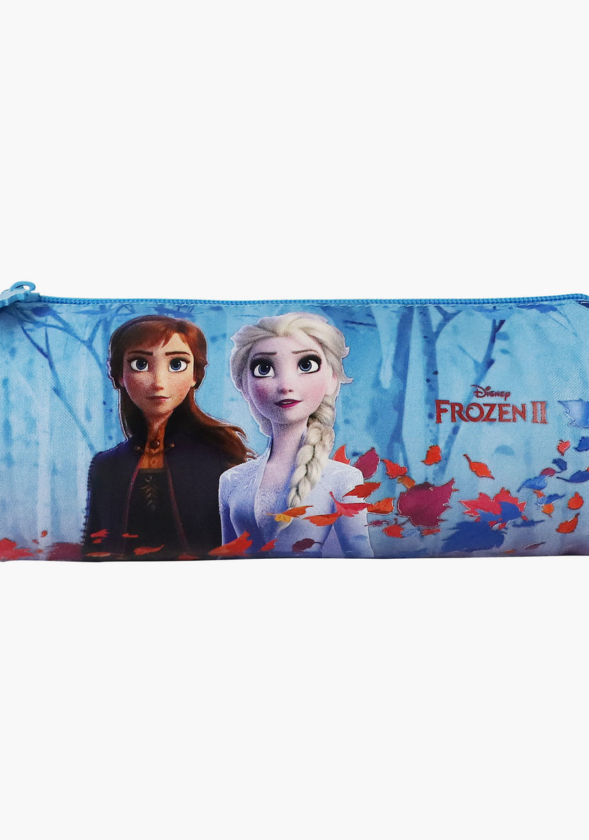 Disney Frozen Print Pencil Case with Zip Closure-Pencil Cases-image-0