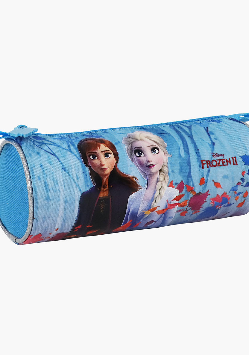 Disney Frozen Print Pencil Case with Zip Closure-Pencil Cases-image-1