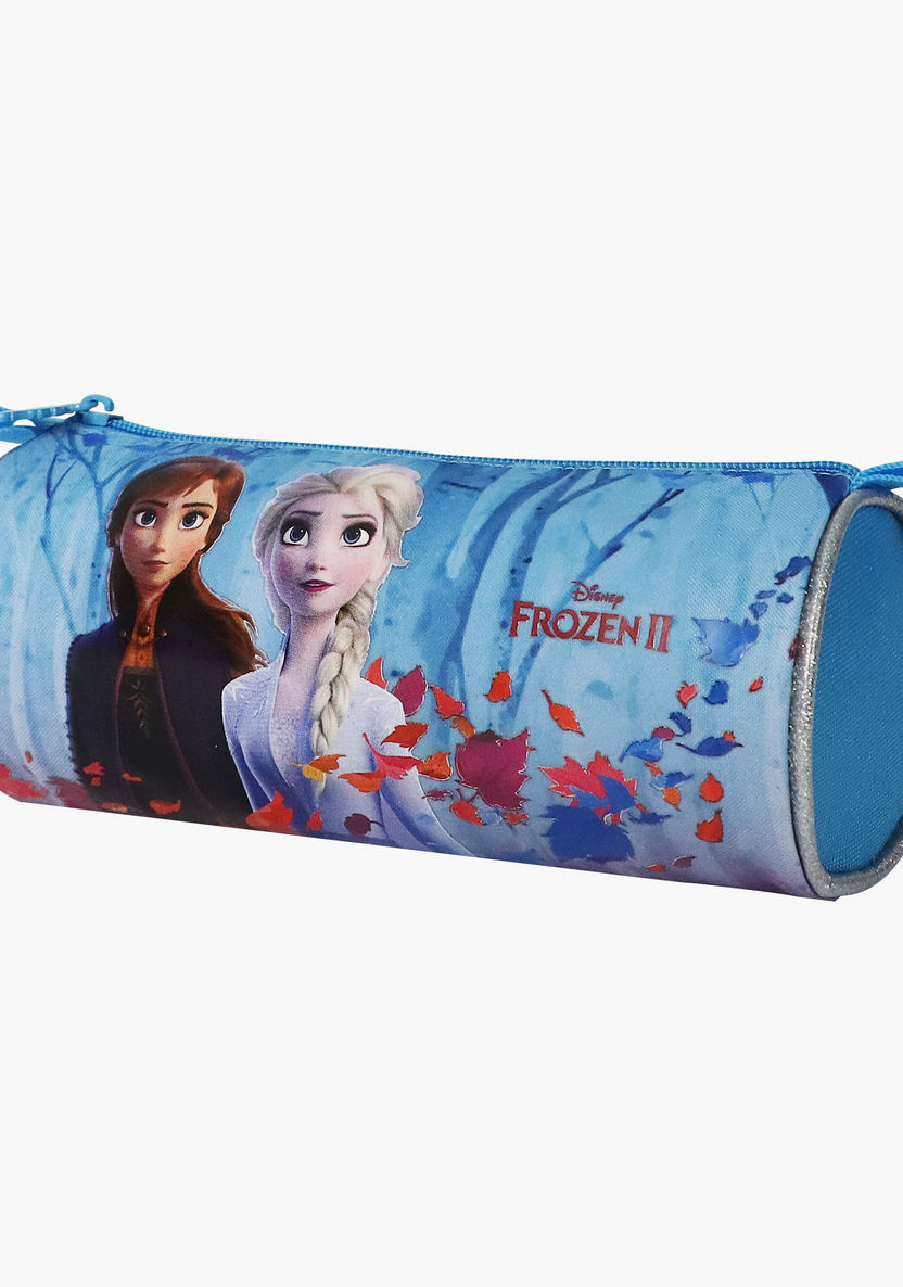 Disney Frozen Print Pencil Case with Zip Closure-Pencil Cases-image-2