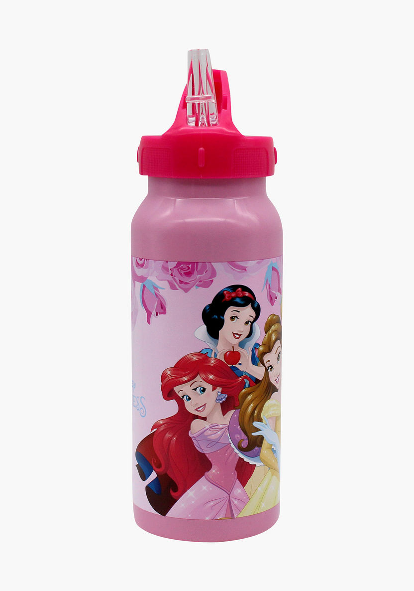 Disney Princess Print Water Bottle-Water Bottles-image-0