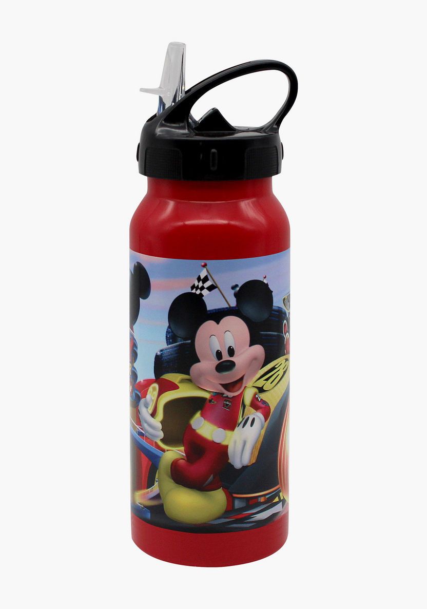 Disney Mickey Mouse Print Water Bottle-Water Bottles-image-0
