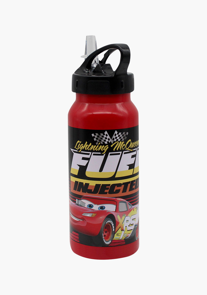 Disney Cars Fuel Injected Print Water Bottle with Straw-Water Bottles-image-0