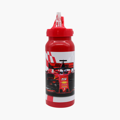 Ferrari Print Water Bottle with Straw