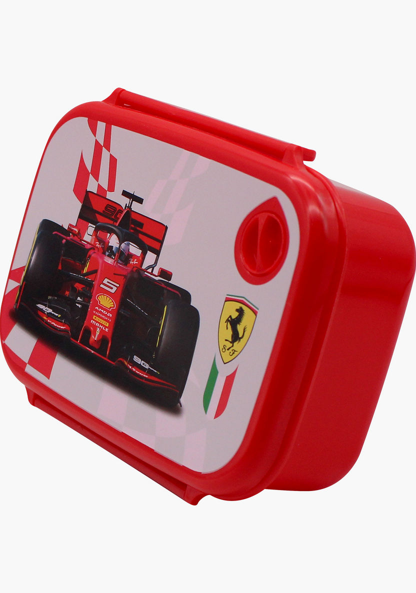 Ferrari Print Lunchbox with Clip On Closure-Lunch Boxes-image-1