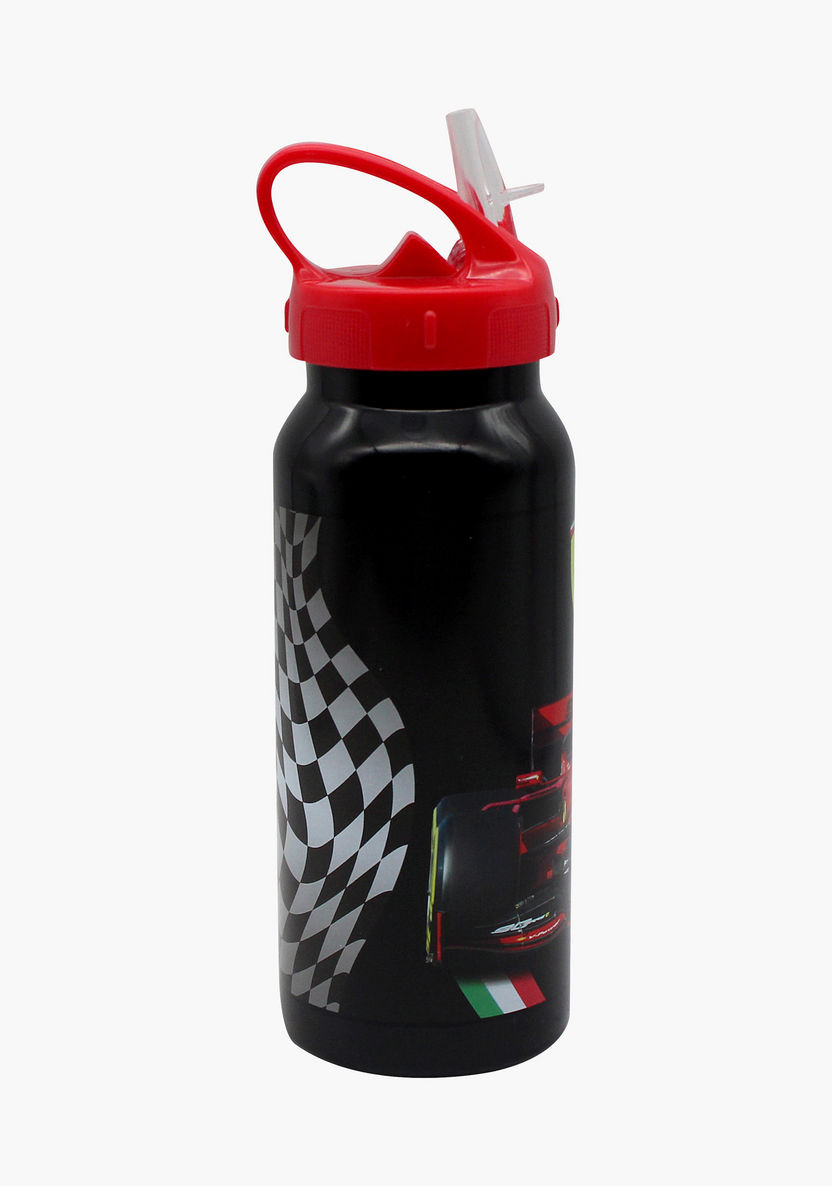 Ferrari Print Water Bottle with Straw-Water Bottles-image-2