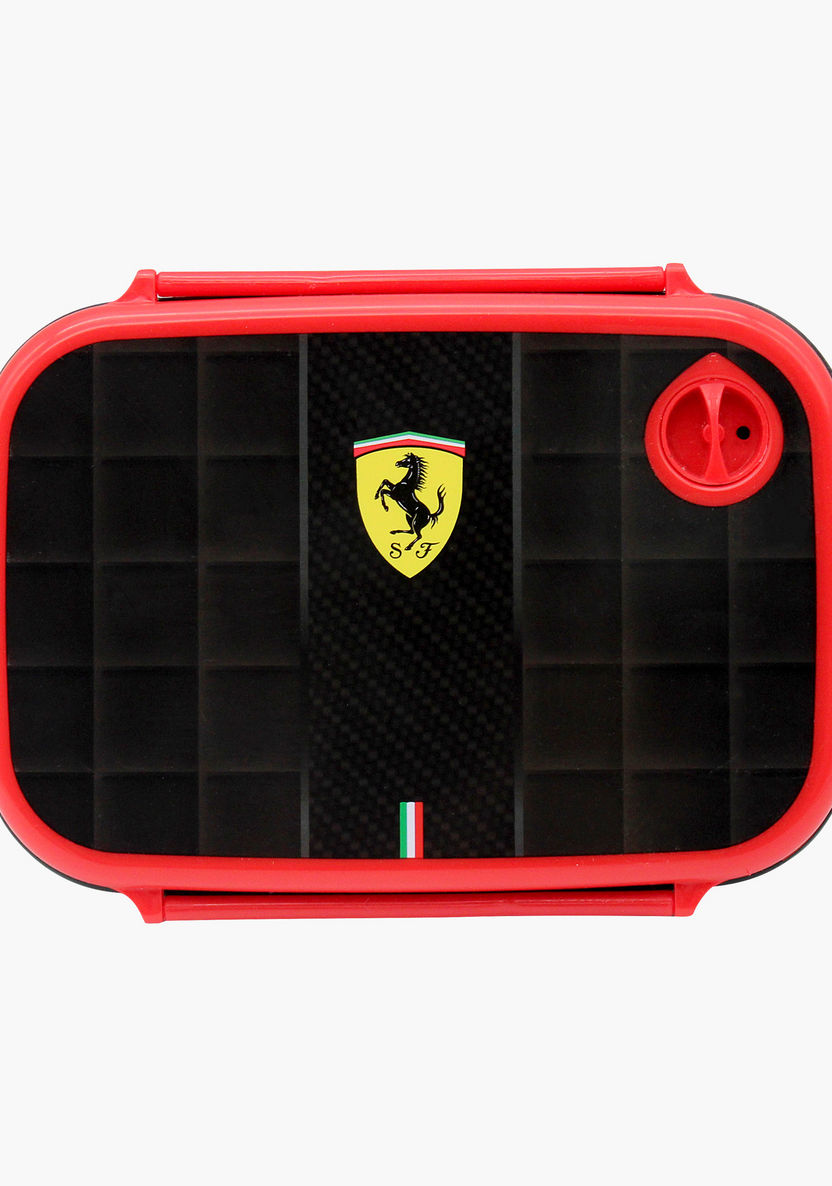 Ferrari Print Lunchbox with Clip Closure-Lunch Boxes-image-0