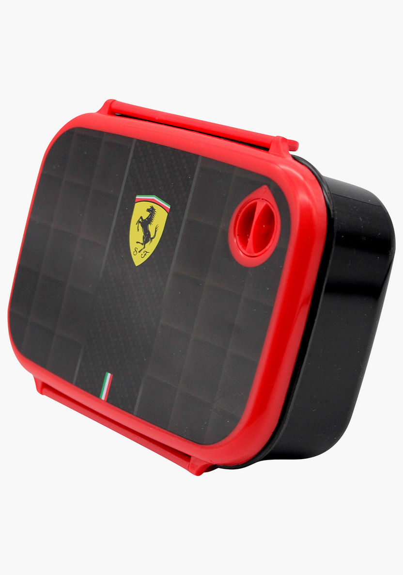 Ferrari Print Lunchbox with Clip Closure-Lunch Boxes-image-1