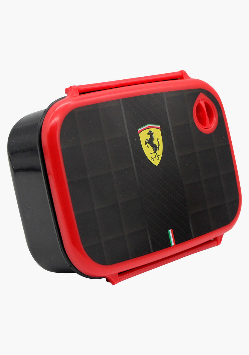 Ferrari Print Lunchbox with Clip Closure-Lunch Boxes-image-2