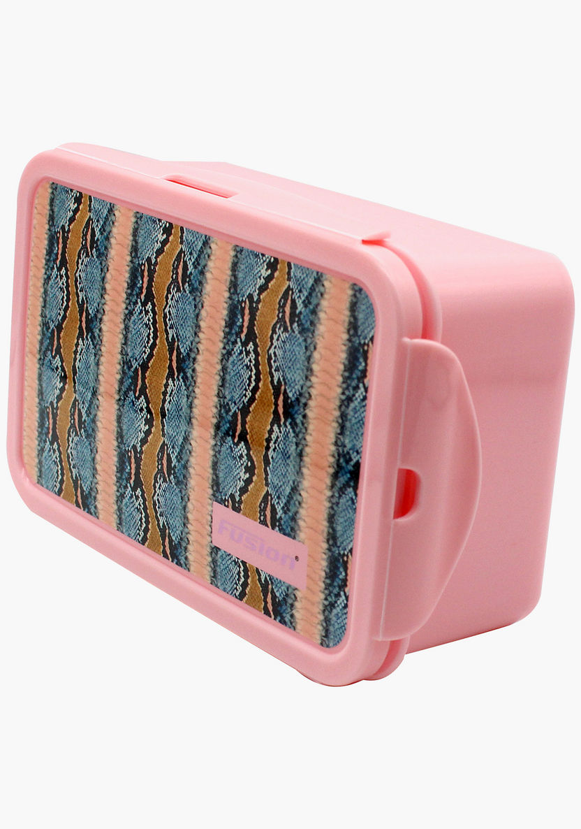 Fusion Printed Lunchbox with Clip Closure-Lunch Boxes-image-1