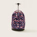 ROCO Floral Print Trolley Backpack with Pencil Case - 20 inches-Trolleys-thumbnail-0