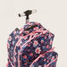 ROCO Floral Print Trolley Backpack with Pencil Case - 20 inches-Trolleys-thumbnail-2