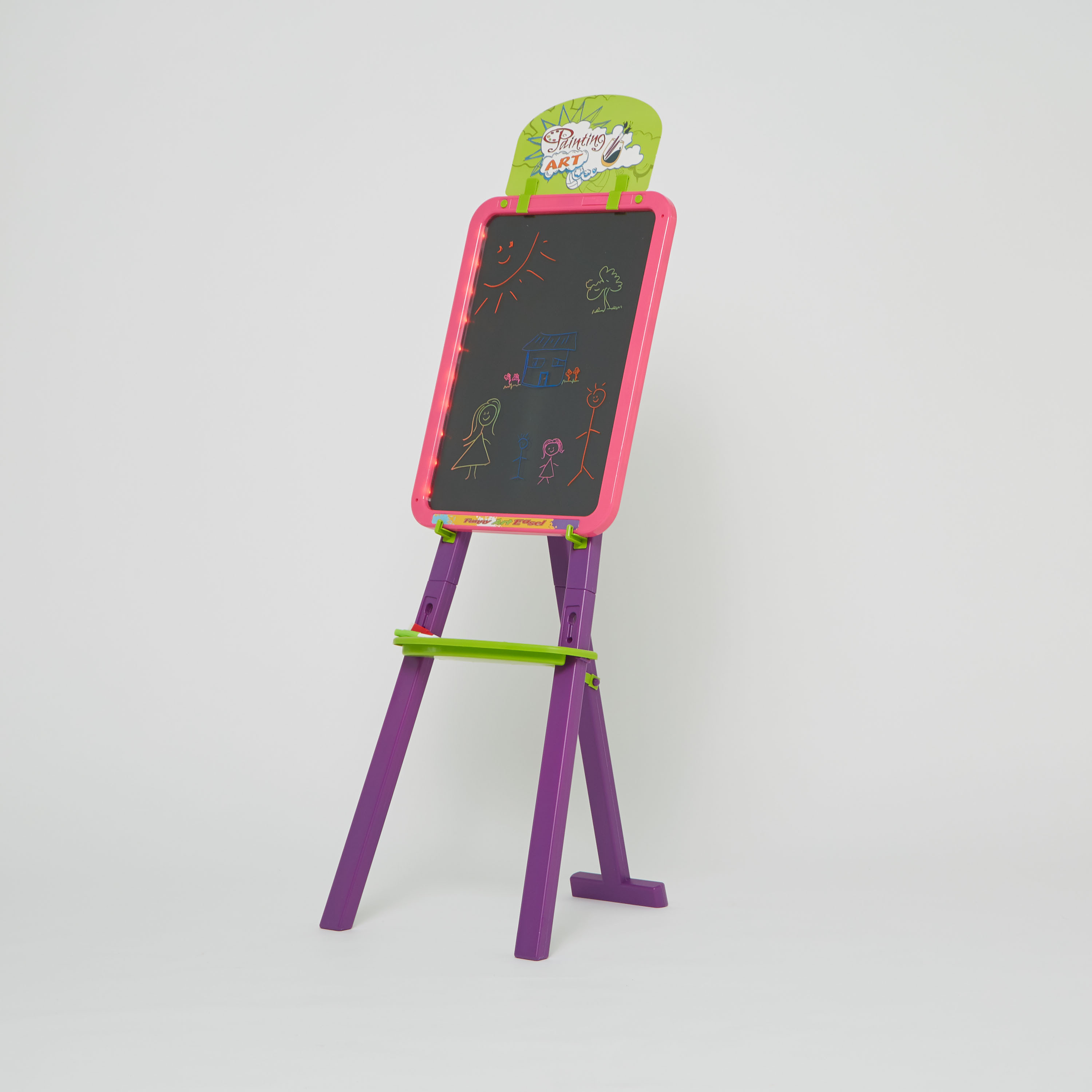 سبورة رسم أل إي دي مضيئة 3 في 1 مع حامل-toys-educational-image-1