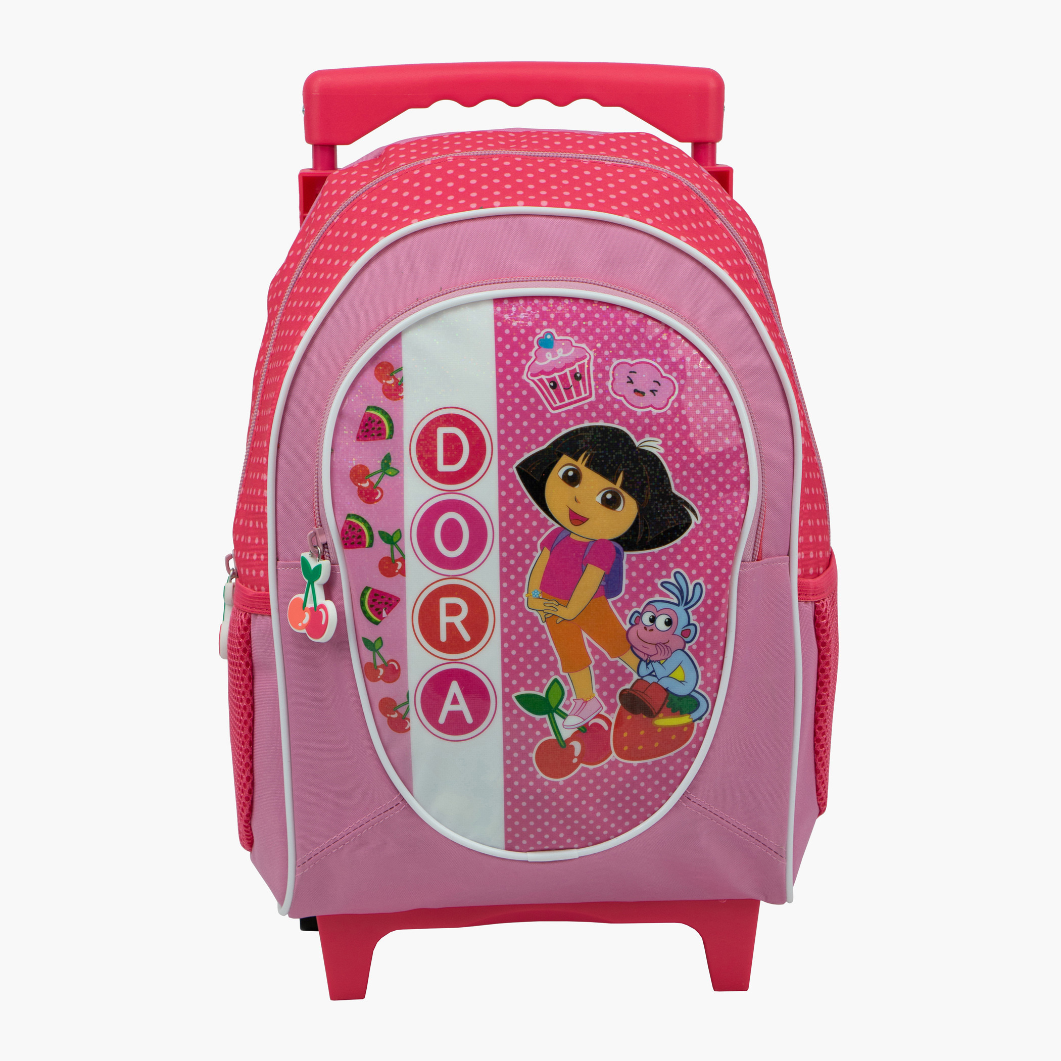 Dora The Explorer Print Trolley Backpack - 14 inches-school-bagsandbackpacks-trolleybags-image-1