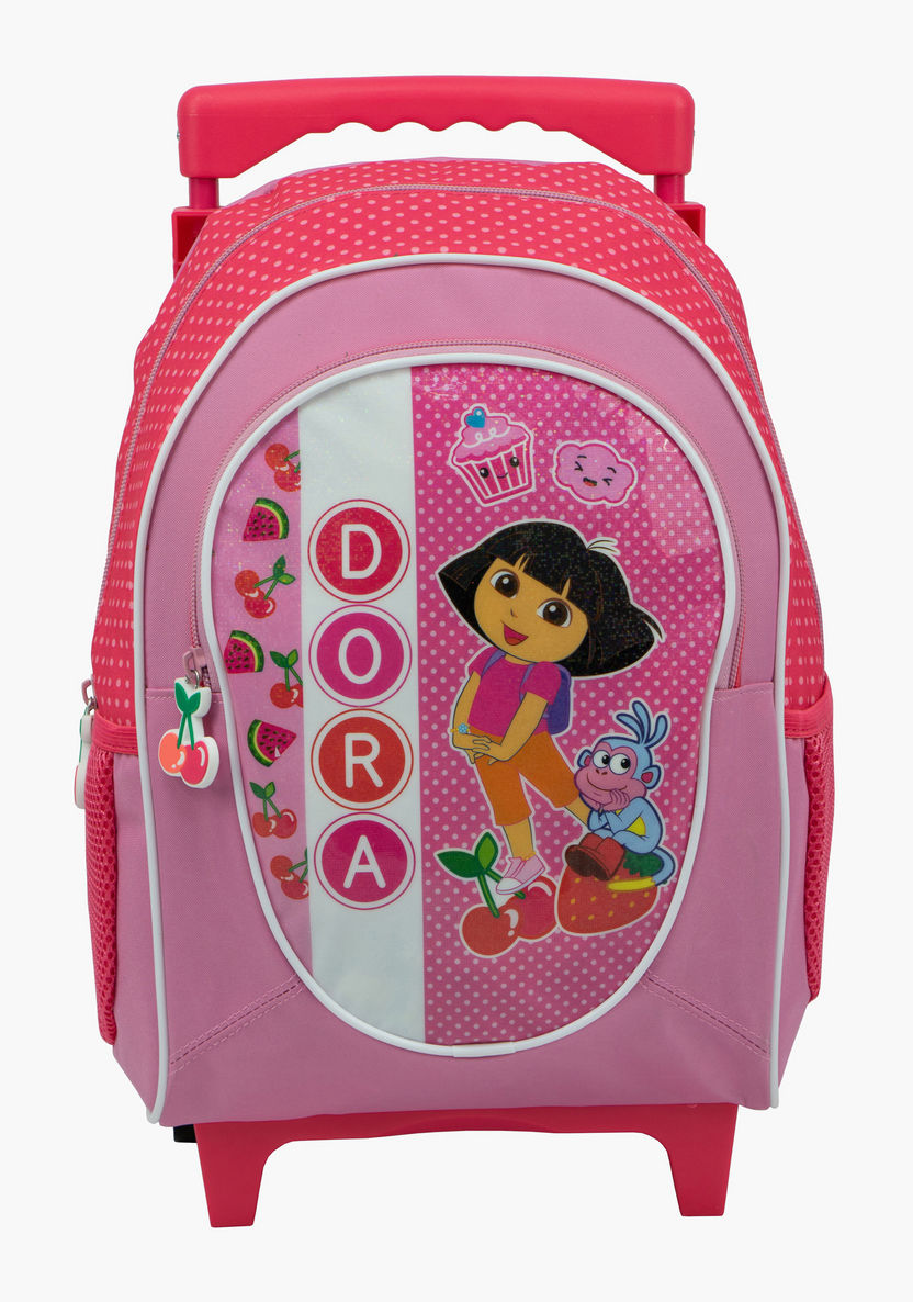 Dora The Explorer Print Trolley Backpack - 14 inches-Trolleys-image-0