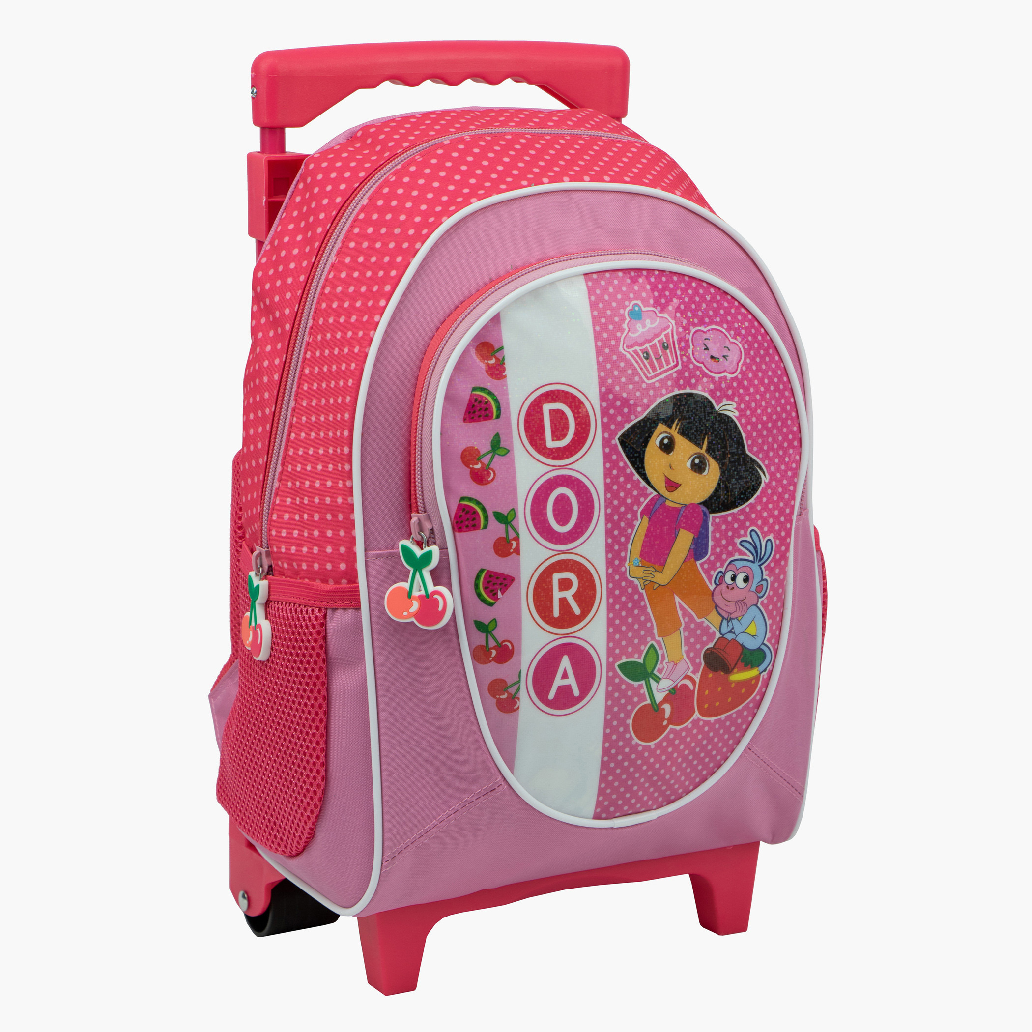 Dora The Explorer Print Trolley Backpack - 14 inches-school-bagsandbackpacks-trolleybags-image-2