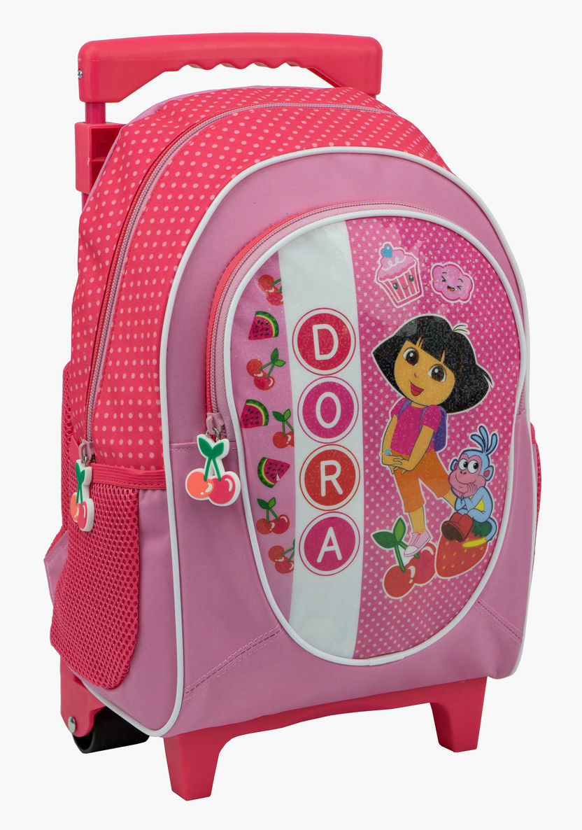Dora The Explorer Print Trolley Backpack - 14 inches-Trolleys-image-1