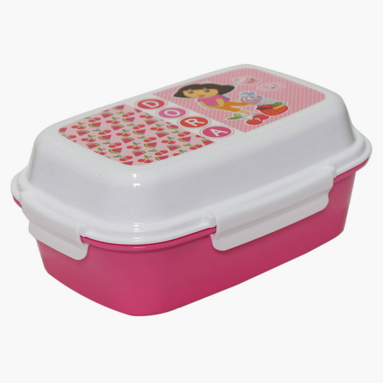 Dora The Explorer Print Lunch Box with Clip Closure